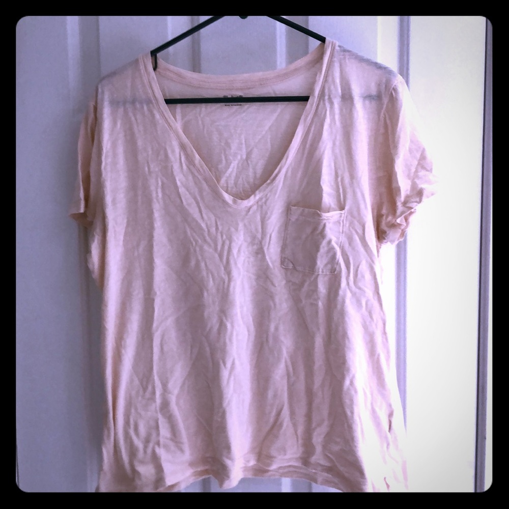 Madewell Whisper Cotton V-neck Pocket Tee